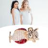 Spectacles Owl Brooch Alloy Rhinestone Cute Animal Brooch for Women Girls Festival Jewelry Gift