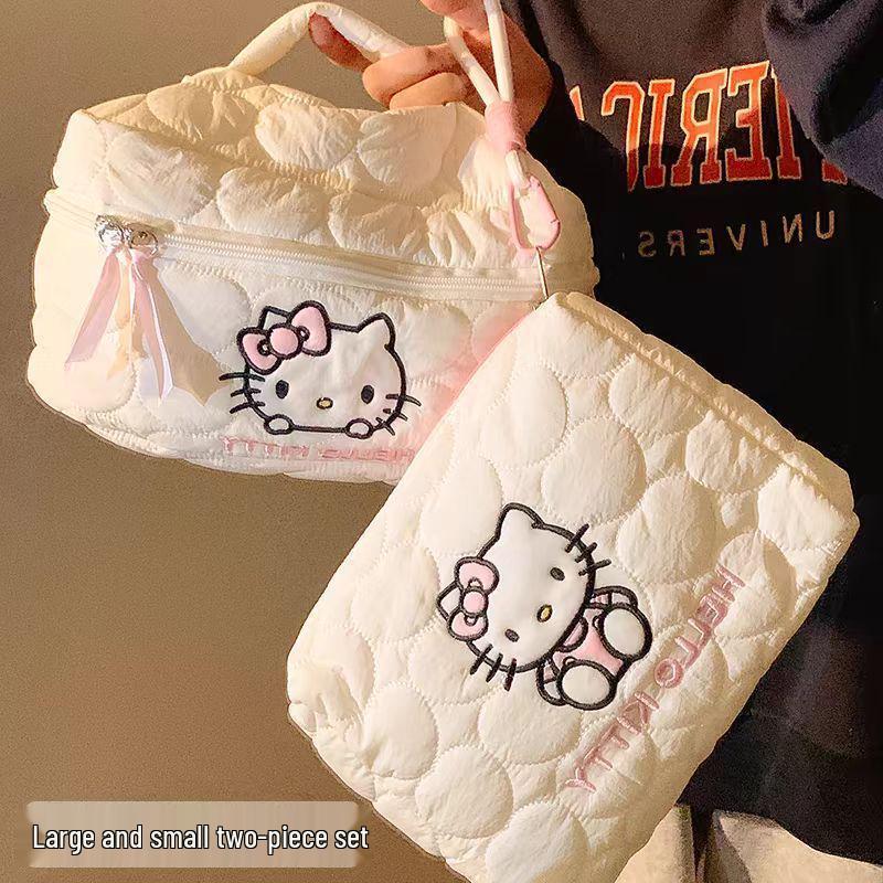 Large Capacity Skincare & Makeup Tote: Cute Portable Japanese-Style Toiletry Bag for Women with Free Shipping