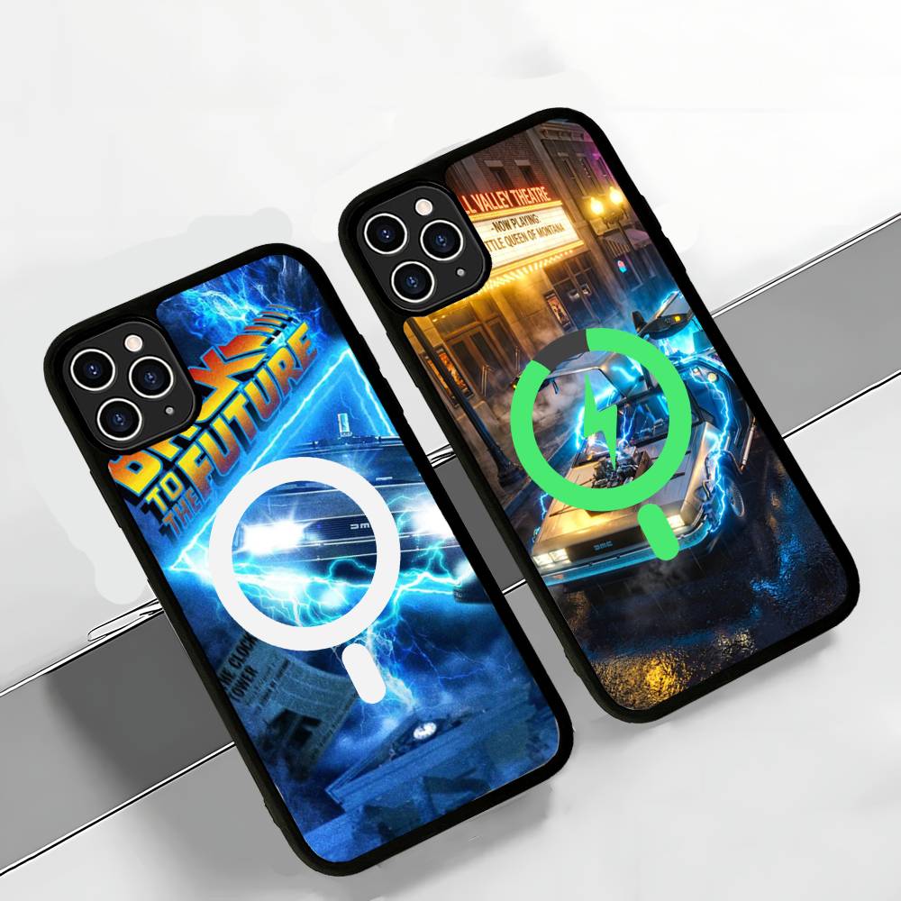 Movie Back To The Future For Magsafe Case For IPhone 17 16 Pro Max 15 14 Plus 13 12 11 Wireless Charging Phone Cover