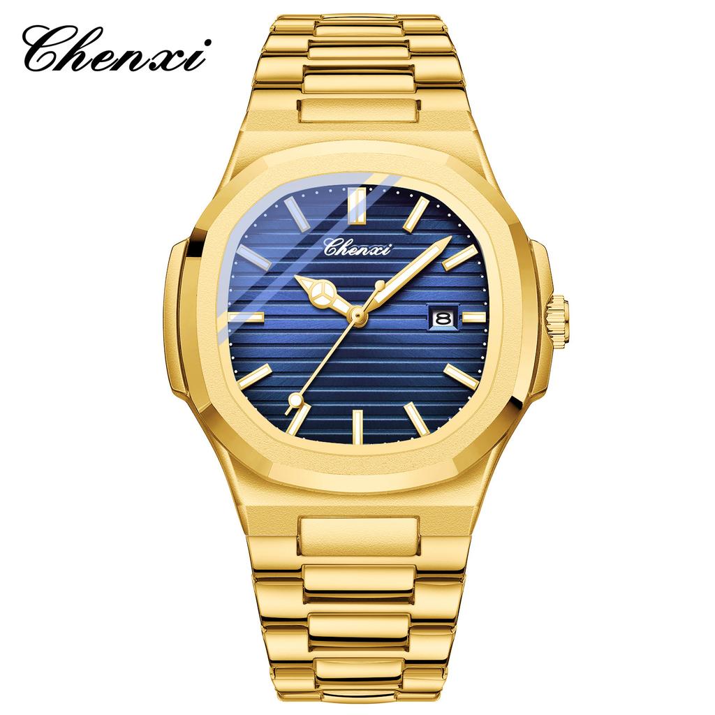 Chenxi Steel Belt Watch Couple Luminous Waterproof Simple Fashion Business Calendar Men'S And Women'S Quartz Watch