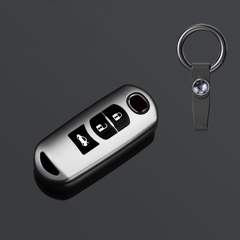 Tpu 2/3/4Buttons Auto Remote Key Shell Case Cover--Mazda 2 3 6 Atenza Axela Demio Cx-5 Cx5 Cx-3 Cx7 Cx-9 Car Accessories