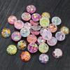 40pcs 12mm Mix Colors Star Round Moon Style Flat Back Resin Cabochon For Bracelet Earrings Accessories