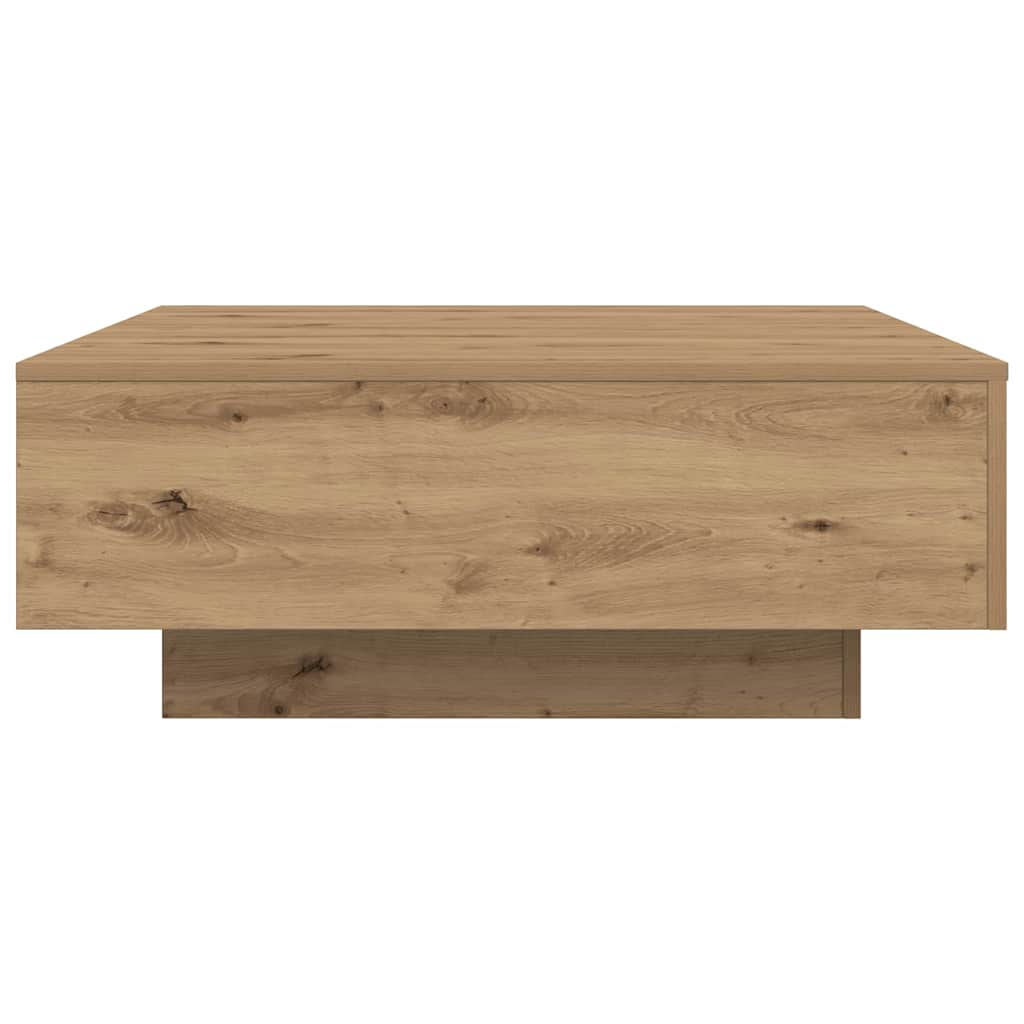 Artisan Oak Coffee Table 80 X 80 X 31 Cm Engineered Wood