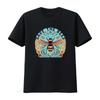 Rettet die Bienen T-Shirt Naturfreunde vintage gewaschen dehnbar Herren vielseitiges stilvolles Oberteil für den Alltag Mode atmungsaktiv