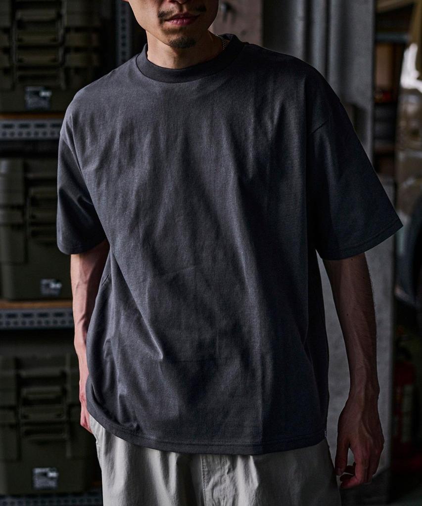 GORDON MILLER Men's Short Sleeve Stand Up T-Shirt, Size M, Gray, 32605