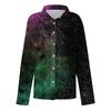 Women's Shirt Blouse Print Button Long Sleeve Casual Basic Shirt Collar Regular Top