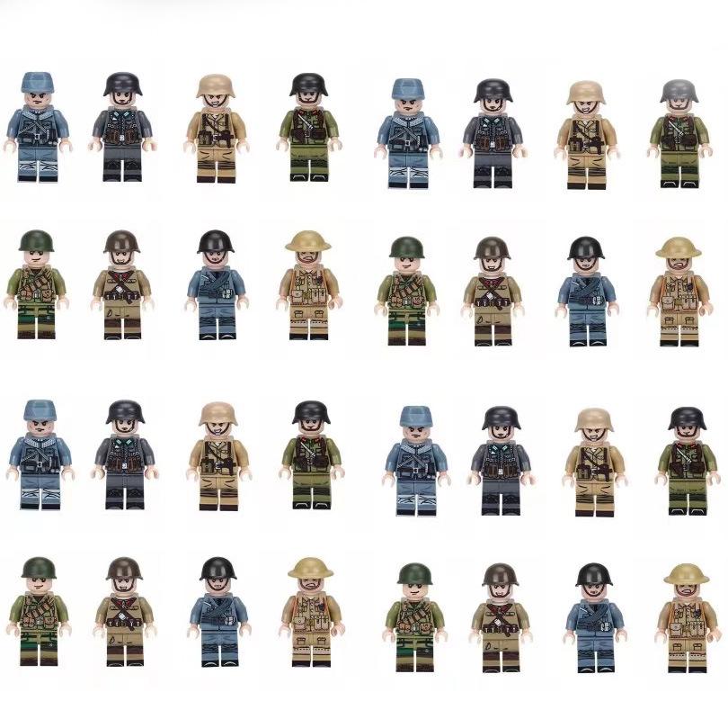 WWII Military Building Blocks: Children s Toy Figure Collection