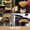 40Pcs/Set Coffee Filtration Paper Natural Paper Coffee Filtration Paper Disposable Raw Color Filtration Paper For Flip Brew And Drip Coffee