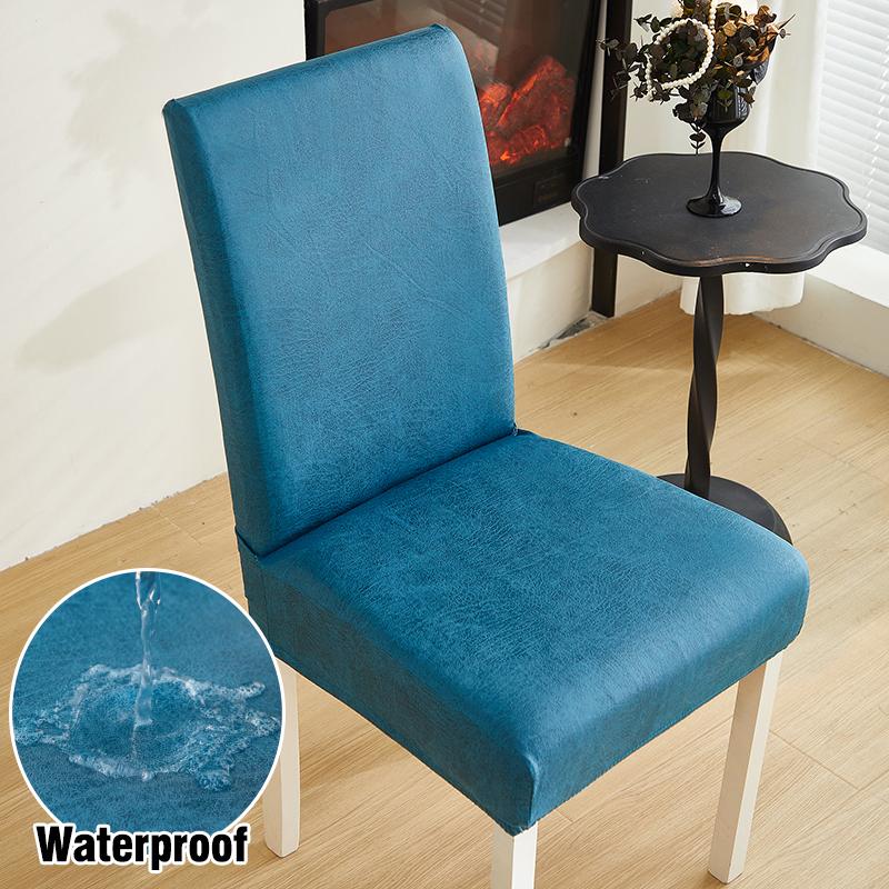 Waterproof Dining Chair Covers Stretch Dining Room Chair Covers Removable Washable Chair Slipcovers For Home, El, Banquet 1Pc