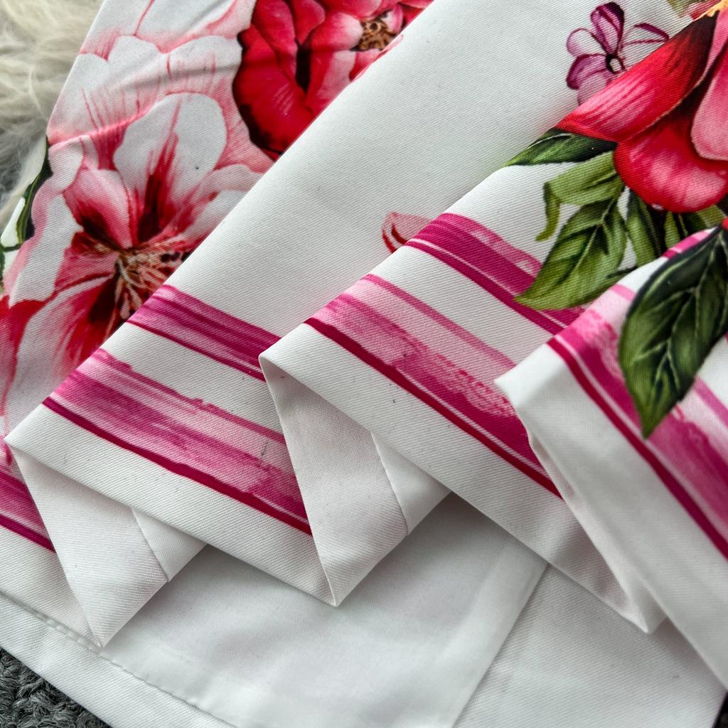 Spring Autumn Women Designer Vintage Print Runway Dresses O-neck Long Midi Office Party Slim Pencil Dress