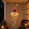 Led Santa Hat String Lights Warm Glow Christmas Hanging Decoration For Door, Window & Party Venue Holiday Ornament