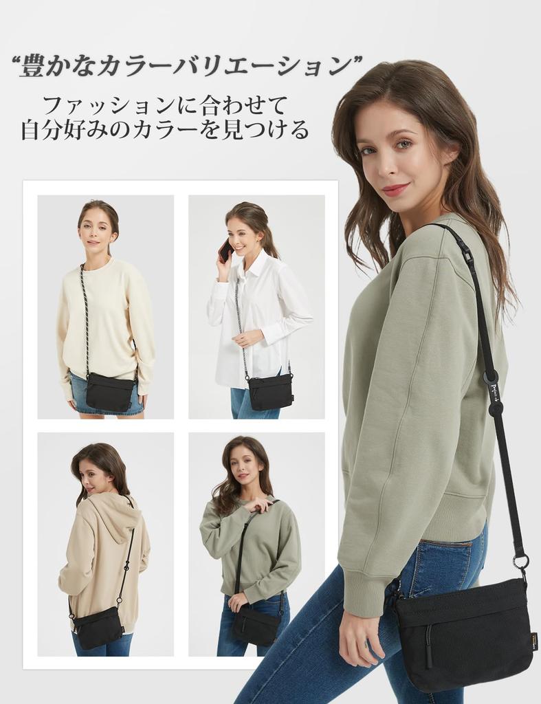 Shoulder YKK and Shoulder Mini Shoulder Bag [project-cb] Bag, Crossbody, Small, CORDURA, Waterproof, Lightweight, Zipper, Women's Men's Pouch, (white