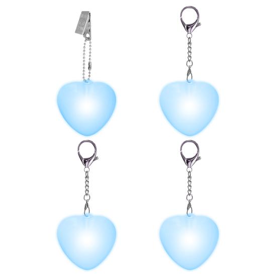 Dokunmatik ve Hareket Sensörlü Kalp Şeklinde Çanta Lambası USB Şarjlı Otomatik LED Işıklı Mini El Feneri Çantalar Cüzdanlar Anahtarlıklar Kompakt Kalp Tasarımı