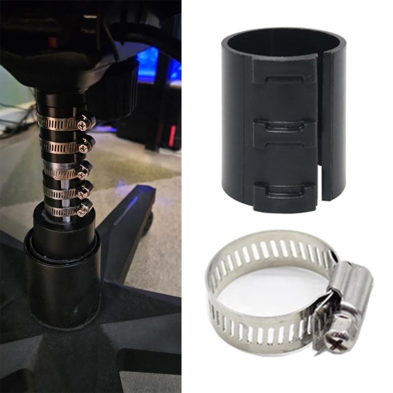 Practical Office Chair Fixing Set with 6 Plastic Clip and 12 Metal Hose Clamps Convenient Accessory for Home Use