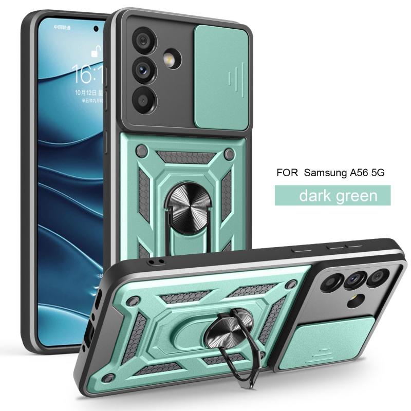 For Samsung Galaxy A56 5G Case Camera Shockproof Armor Case For Galaxy A56 A 56 Car Magnetic Holder Ring Protect Cover