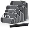 6Pcs/Set Travel Portable Clothes Storage Bags Lightweight Suitcase Bag Compressed Packing Cubes Luggage Bags Organizer Bags
