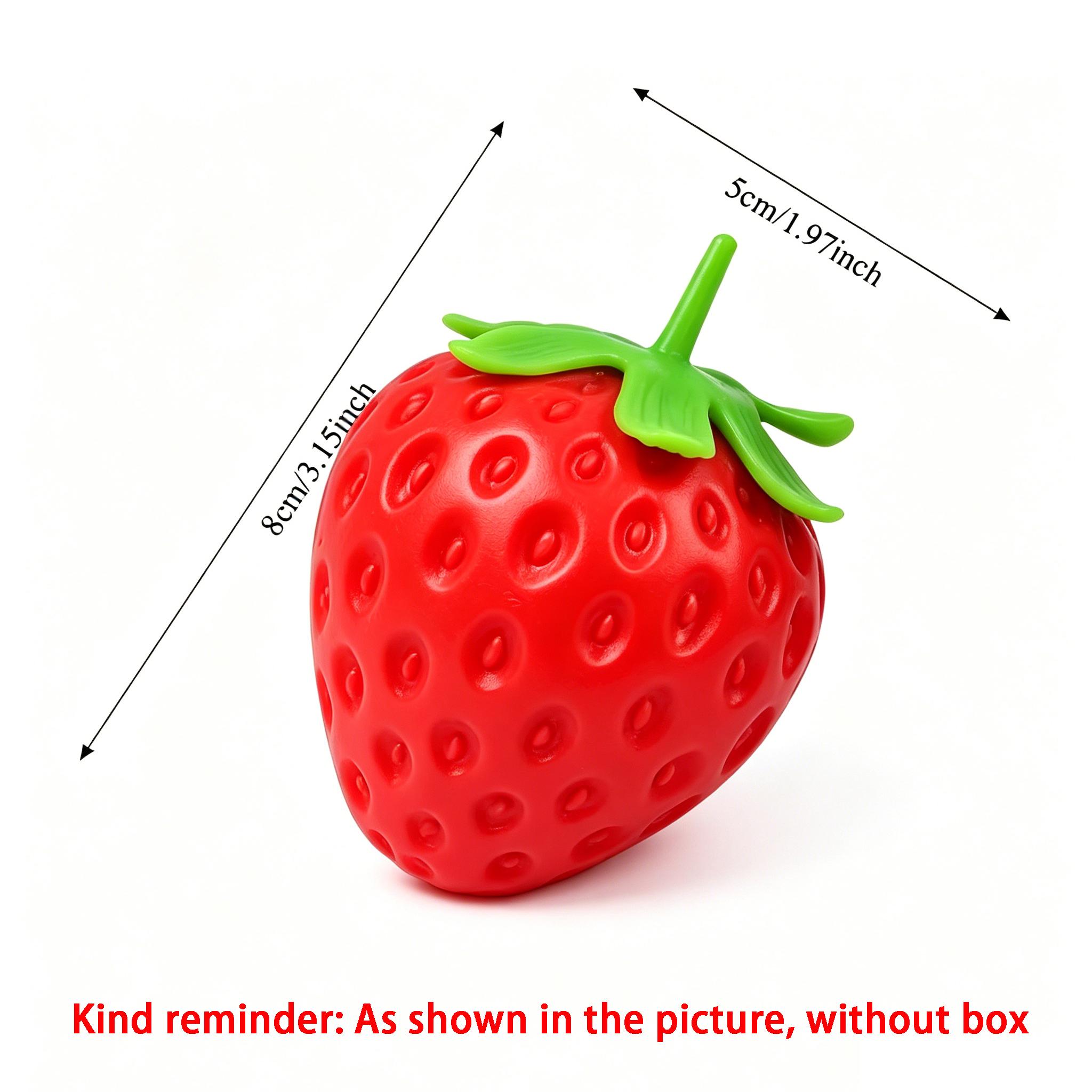 Grote Aardbei Squishy Langzaam Rijzend Reusachtig Fruit Knijpspeelgoed Stressverlichting Fidget Speelgoed Schattige Aardbei Decompressie Speelgoed Cadeau. red