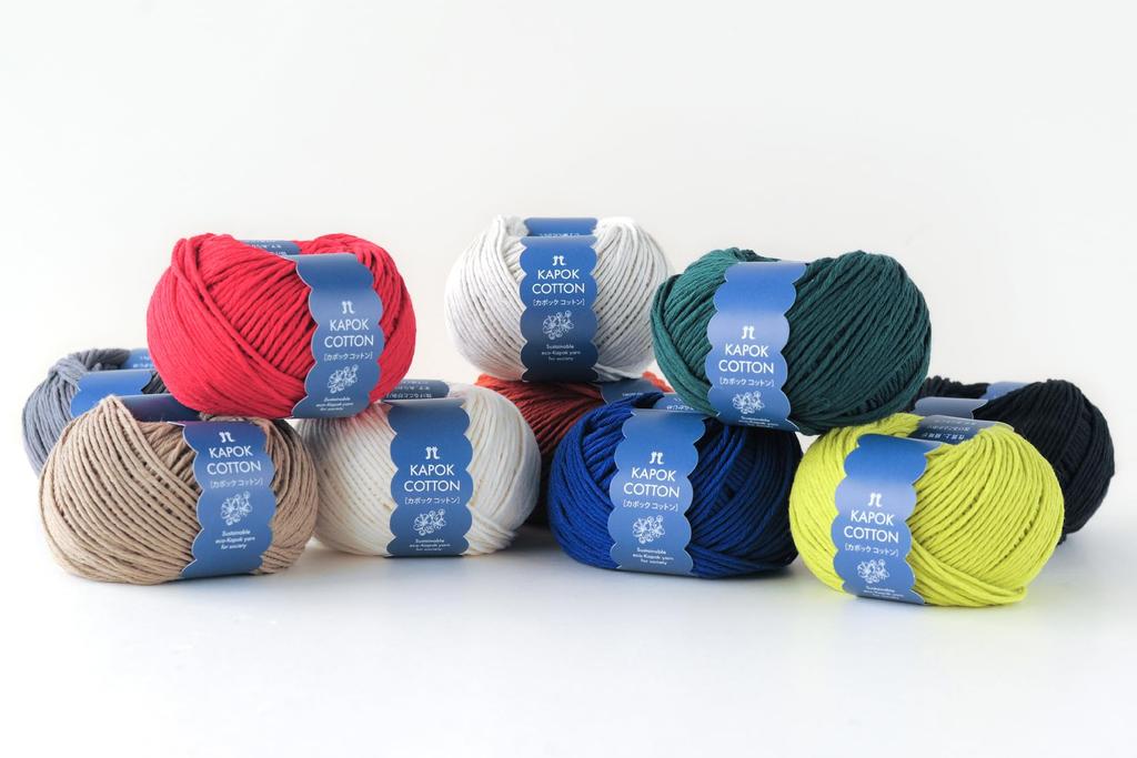 Hamanaka Hand Knitting Yarn, Kapok Cotton, Medium Weight, COL. 10, Rafflesia, 30g, Approx. 72m, 5 Balls, Set of 3,398