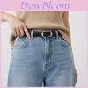 Classic Leather Belt For Women With Silver Buckle For Casual And Workwear