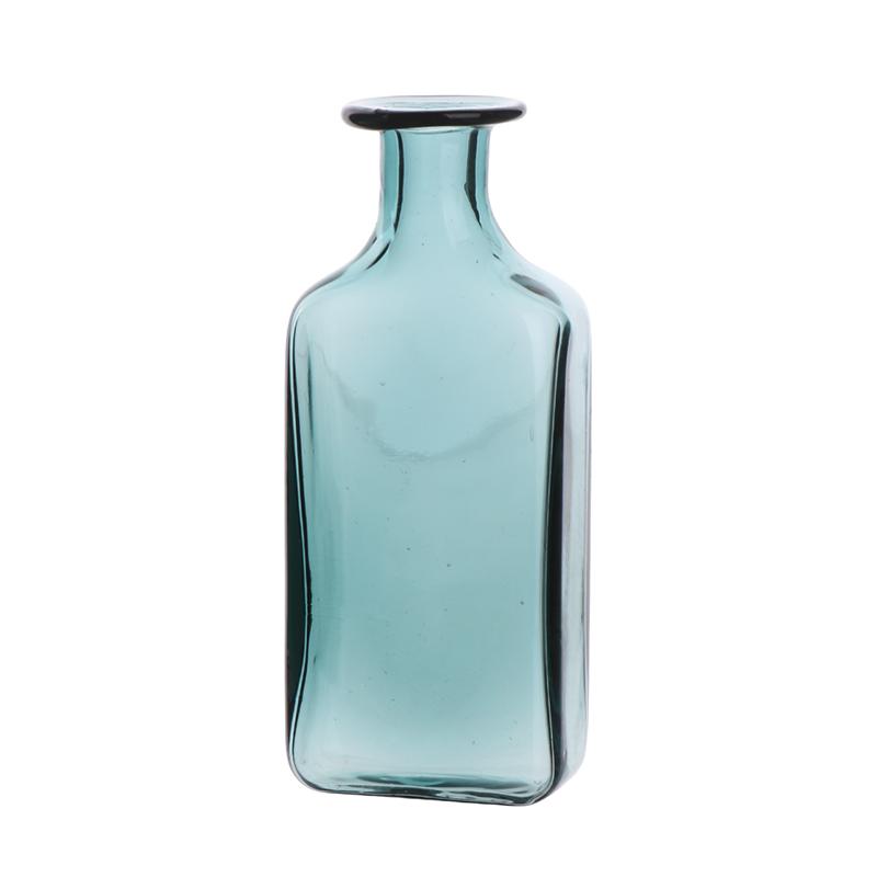 Puppenhaus Miniatur Klarglas Bonbonglas Mini Kaffeebohnen Aufbewahrungsflasche Quaderförmige Blumenvase Modell Küchendekor Spielzeug