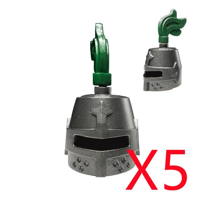 MOC Medieval Building Blocks Military Figures Accessories Soldier Weapons Bow Spear Crossbow Brick Helmet Sword Toy Gift X058