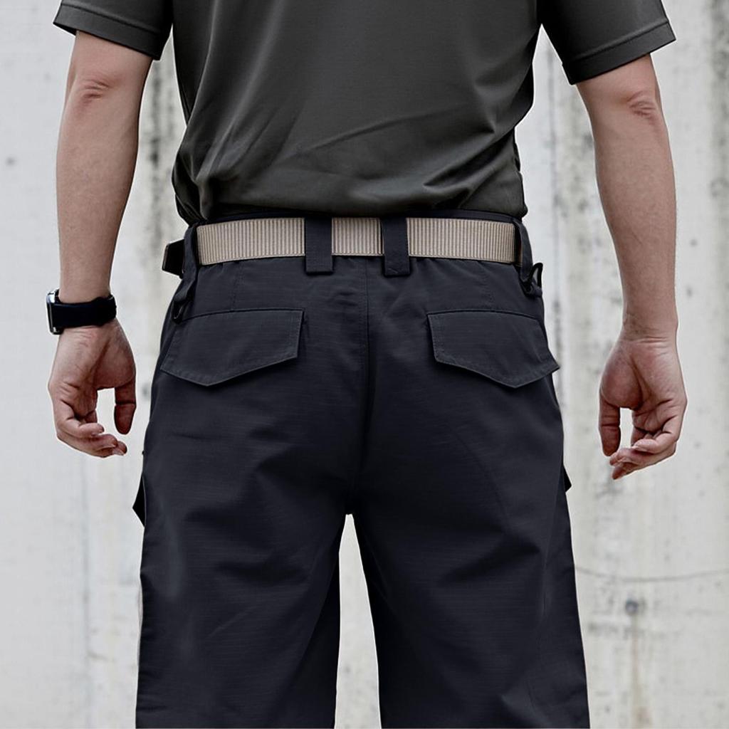 Pantalones Cortos Tácticos Cargo para Hombre de Siete Pulgadas para Exteriores y Trabajo con Múltiples Bolsillos de Tela Transpirable, Ligeros y Duraderos