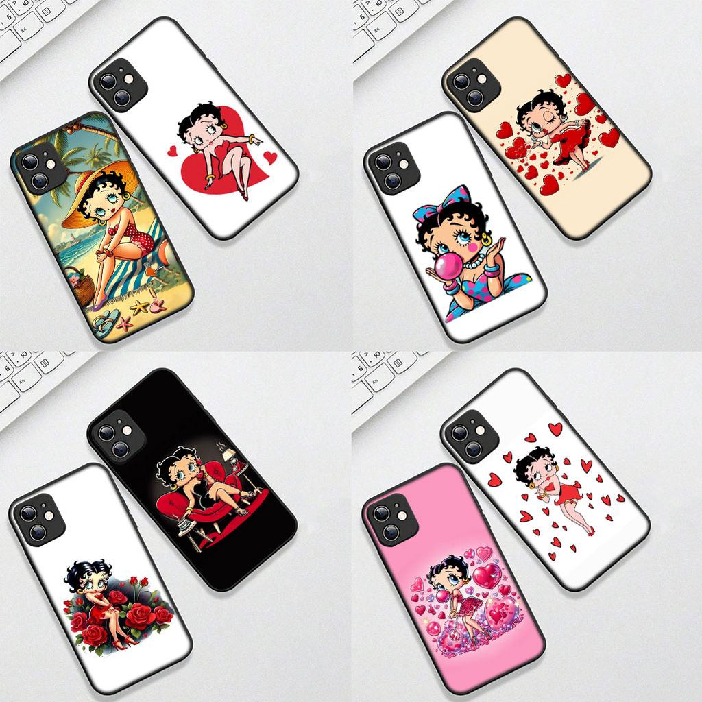 Cover for Samsung Galaxy S22 S21 S20 Fe Ultra S9 Plus + A13 A22 M21 M31 M55 M15 Phone Case Kawaii B-Bettys Anime B-Boops