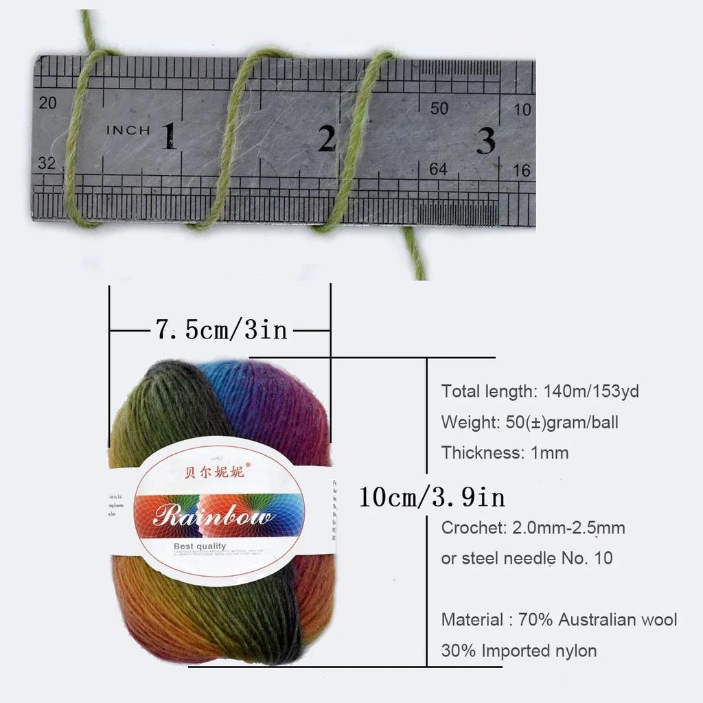 6pcs 300g Australian Wool Yarn Bundle Premium Merino Wool for Knitting & Crochet Super Soft Chunky Weight Yarn for Shawls Natural Fiber Craft Supplies