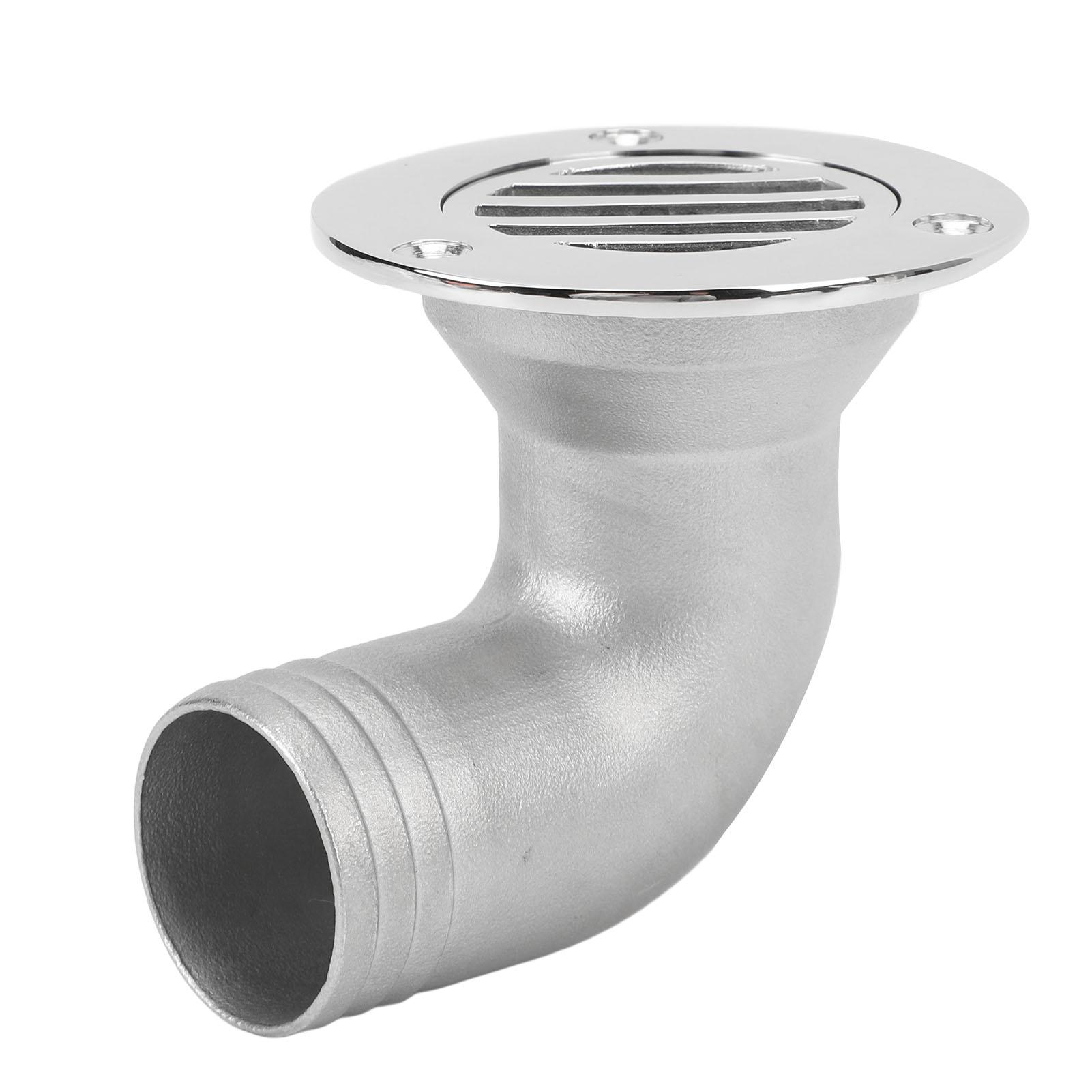 Boat Deck Drain 90 Degree Elbow 316 Stainless Steel Split Floor Deck Drain for Fishing Boat Yacht