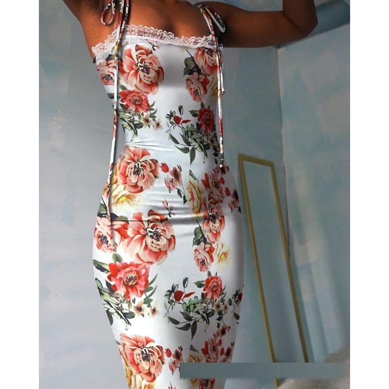 Women Printed Dress 2021 New Summer Print Tight Skirt