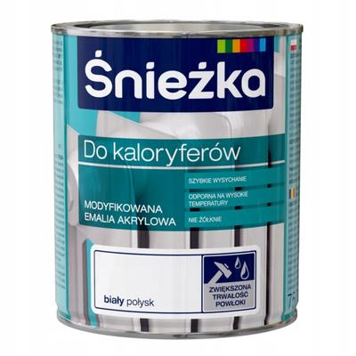 Śnieżka Acrylic Enamel for Metal Radiators White Gloss 0.75L