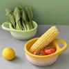 Double-layer Resistant Sink Strainer Leftover Drain Basket Fruit and Vegetable Washing Basket Hanging Drainer Rack Kitchen Accessories Storage Box