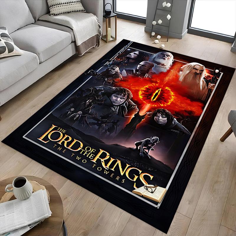 1pc Lord of the Rings Two Towers Carpet, for Home & Office Decor, Desk Chair Carpet, Festive GiftL1455