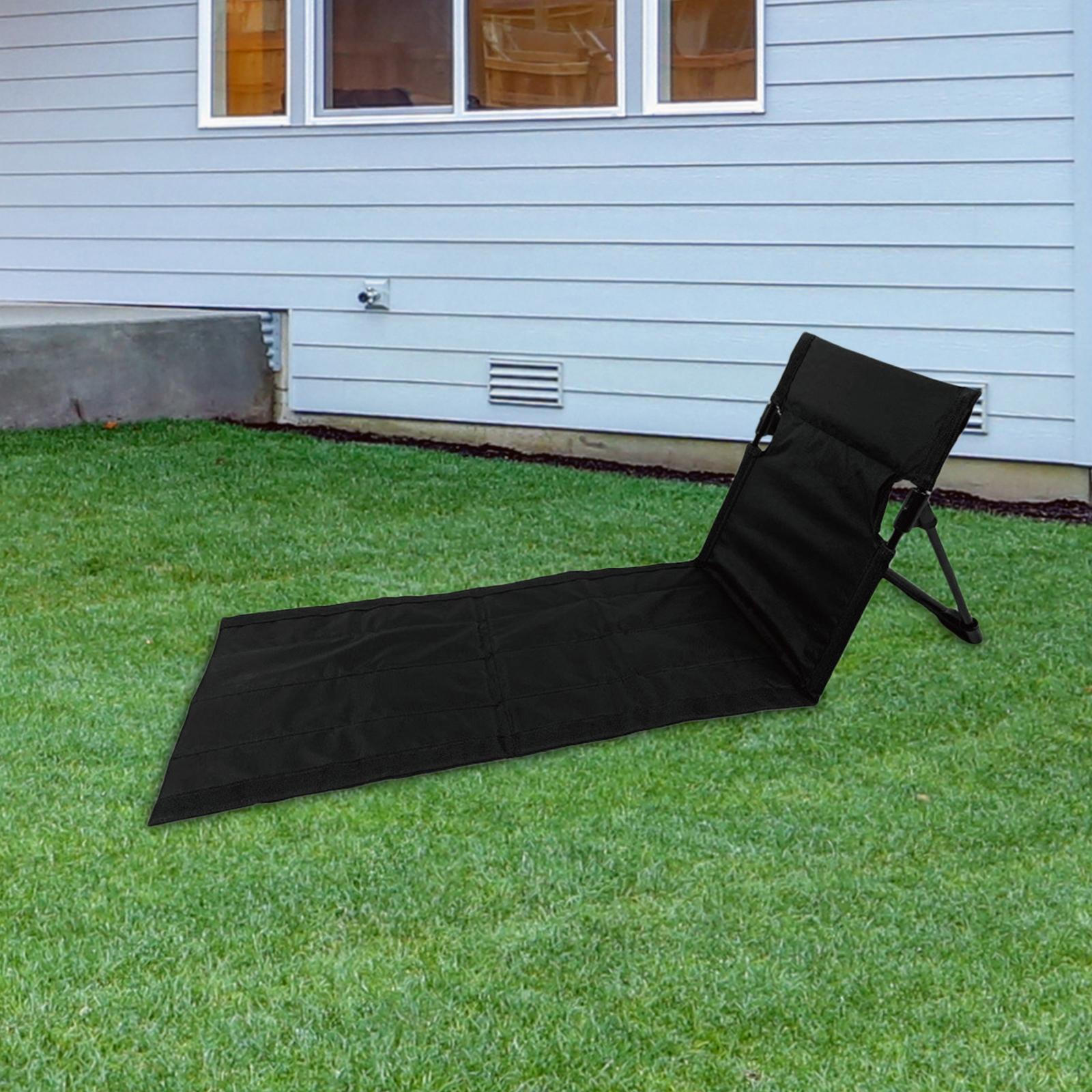 

Напольный стул с поддержкой спины, пляжные сиденья, матрас, стулья для стадиона, складная подушка для кемпинга 38cmx110cmx40cm чёрный