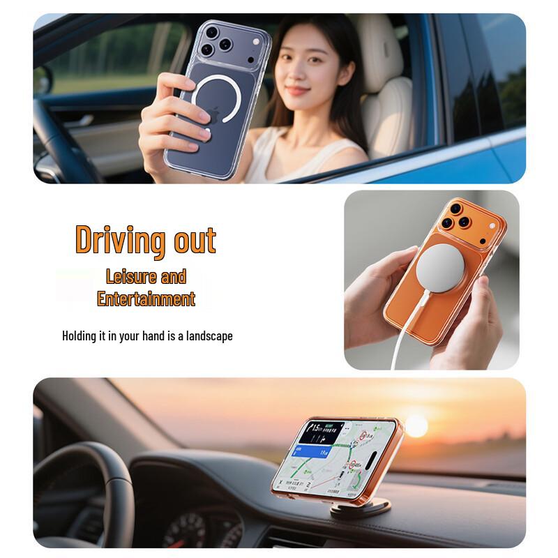 BIAYIAS MagSafe Clear Airbag Anti-fall iPhone Case