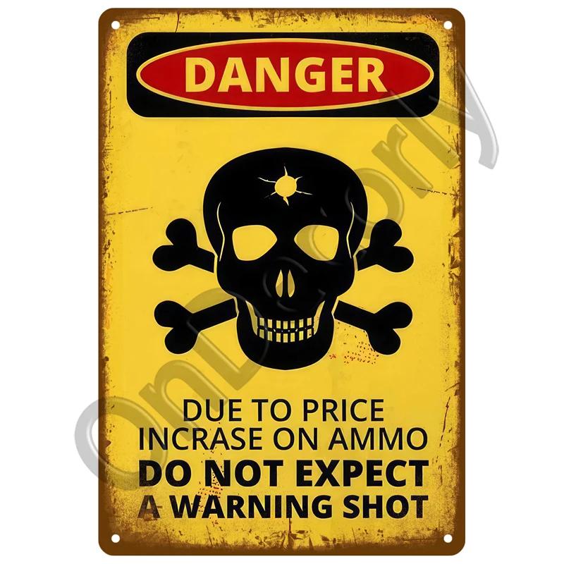 Caution Tin Sign Warning Vintage Metal Plaque Metal Sign For Bar Pub Garage Cafe Club Man Cave Home Wall Decor Mural Plate Art