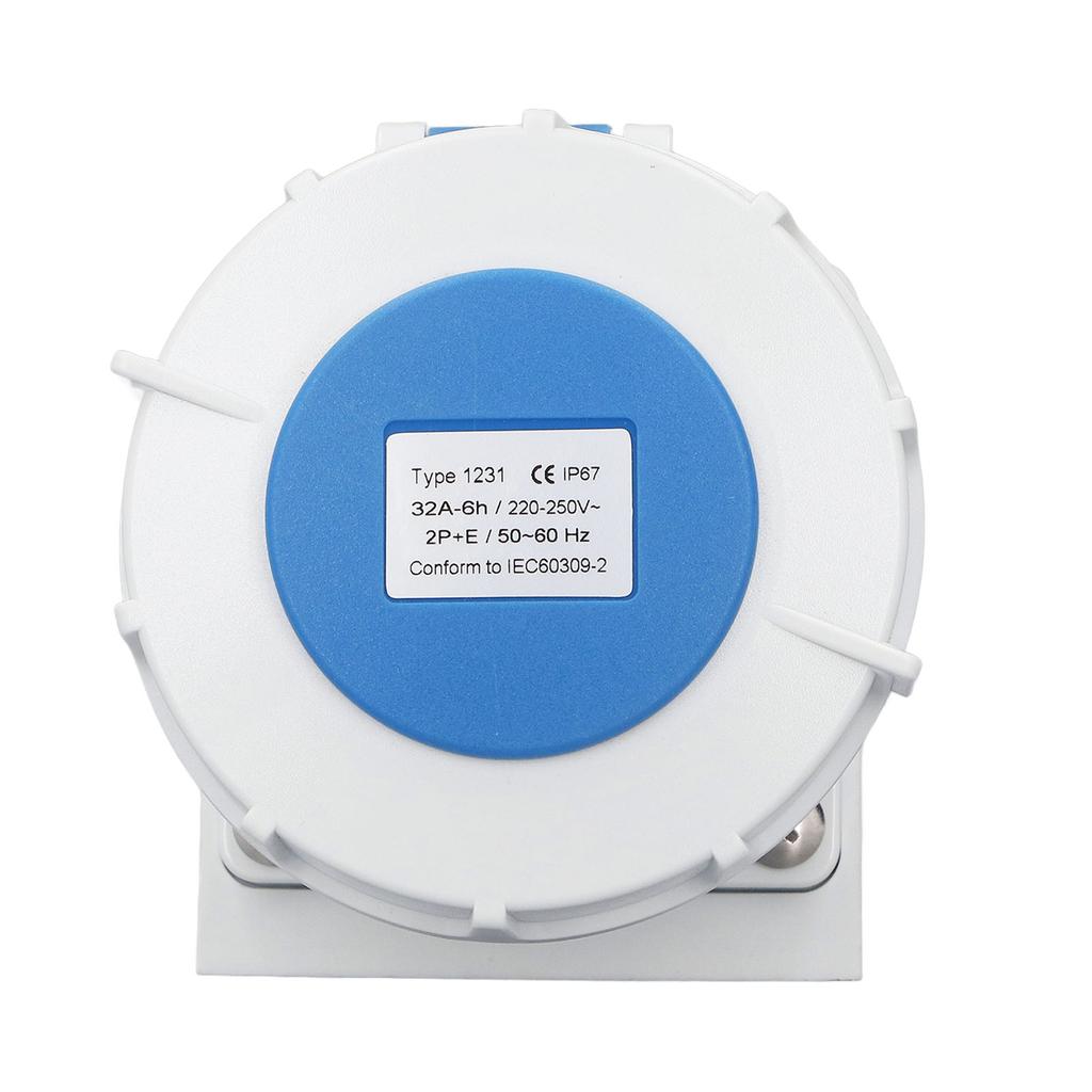 Industrielle Anschlussbuchse 32A 2P+E Oberflächenmontierte IP67 wasserdichte Steckdose Industriestecker 220