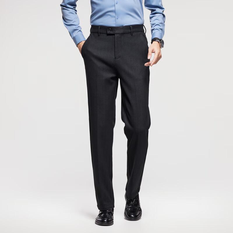 Firstview Men's Business Casual Wool Blend Trousers FV25D1558