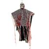 Halloween Party Hanging Skull Skeleton Ghost Ornament Horror Props Haunted House Decorations With Light Outdoor Decorations