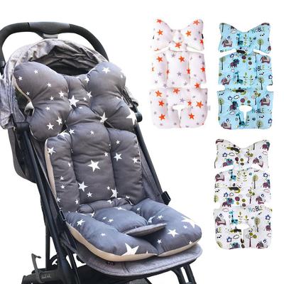 Coussin de poussette pour bébé, en coton épais et chaud, respirant, pour chaise haute de voiture, doublure de coussin, tapis de protection, accessoire