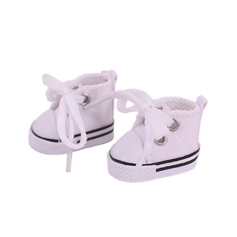 ShoesNew Only 4Cm Labubu Doll Canvas Shoes 1517Cm High Top Sports Shoes Labubu Doll Lace Up Canvas Shoes Doll Accessories Toy