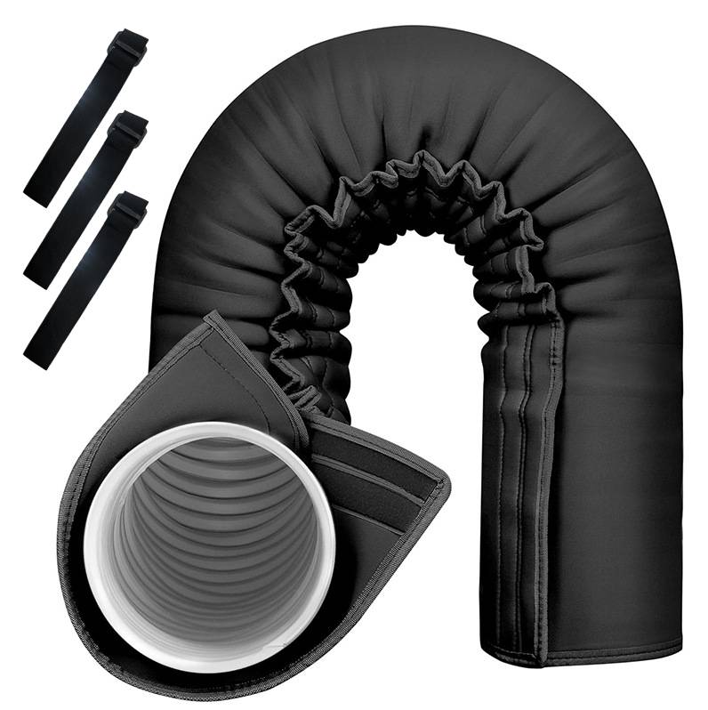 Portable AC Hose Insulation Sleeve Air Conditioner Hose Cover Hose Protective Dust Sleeve Exhaust Hose Heat Insulation Cover чёрный