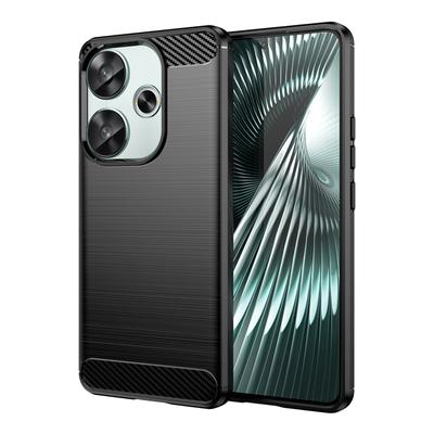 For Xiaomi POCO F6 Case Protector Silicone Cover POCO F6 Pro Case Rubber Shockproof TPU Carbon Fiber Phone Case POCO F6 Cover