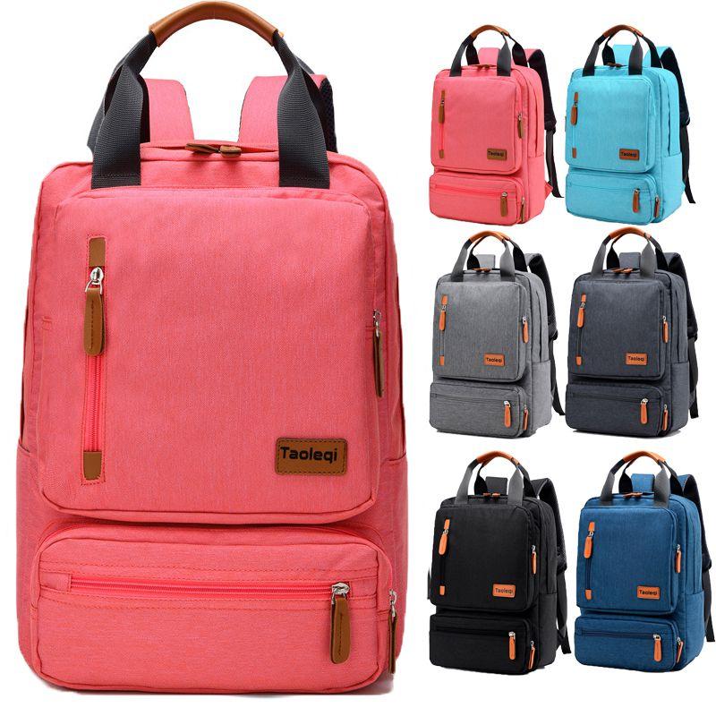 Canvas Men Women Backpack Unisex Largecapacity Schoolbag Laptop Bag Travel