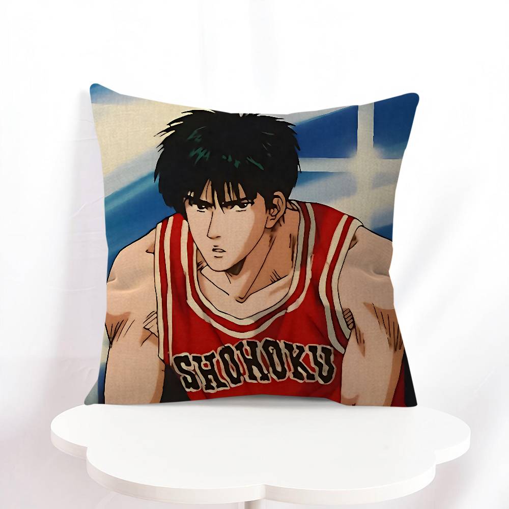 

R-Rukawa Kaede Decorative Room Aesthetics Pillow Case Home Decor Bedroom Sofa Bed Couch Pillow Cover 45x45 16x16Inch