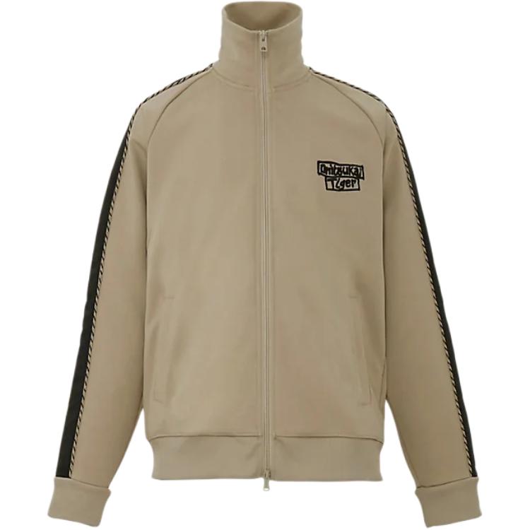 

Onitsuka Tiger Embroidered Zip-Up Stand Collar Long Sleeve Jacket Men jackets 2183B595_250 L