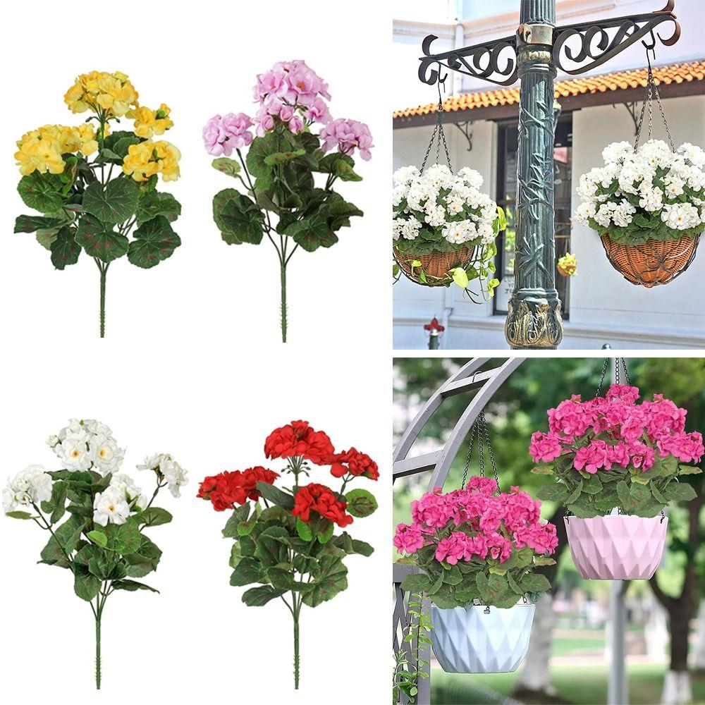 36cm Silk Flower Wedding Bouquets Fake Flower Decorative Flower Artificial Begonia Flower  Bridal