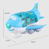 Plastic LED Lights Music Airplane Toys Blue/Pink Aircraft Toy LED Plane Model  Birthday Gift