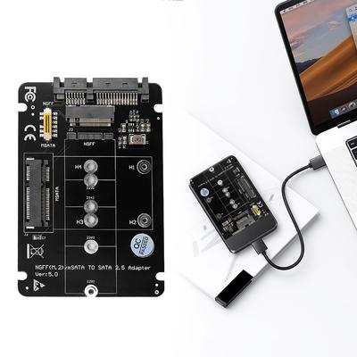 2 IN 1 Combine M.2 NGFF Key B & MSATA SSD To SATA3 Adapter Cross Structure Not Supporting NVMe