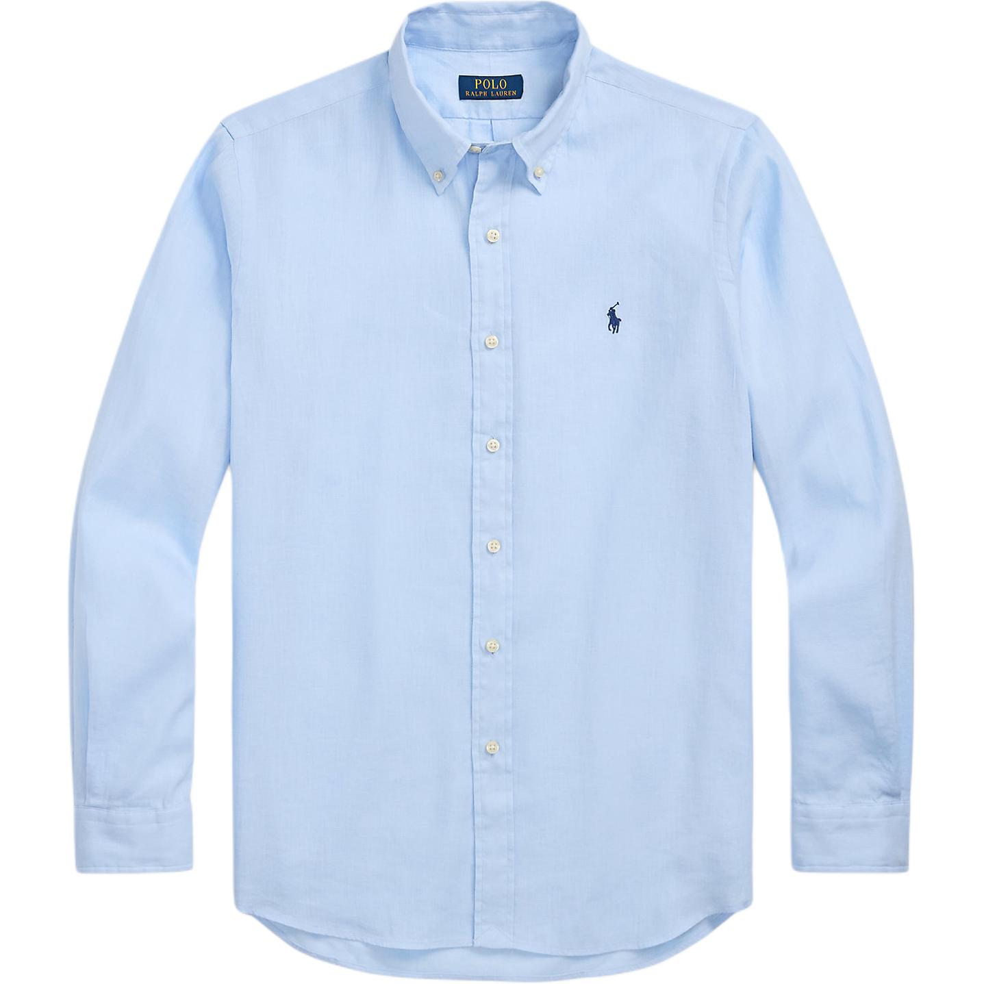 

Polo Ralph Lauren Дышащая рубашка поло с вышивкой логотипа Мужские рубашки Синий 710967608-006 L